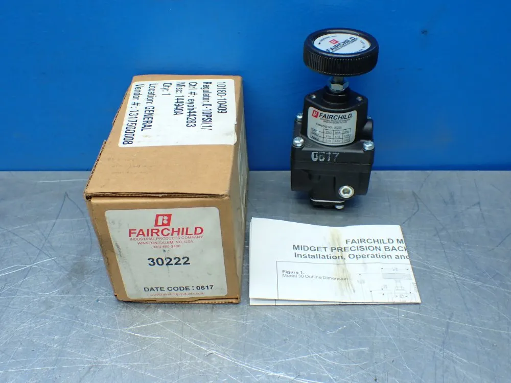 Fairchild 240psig Max Midget Precision Back Pressure Regulator - 30222