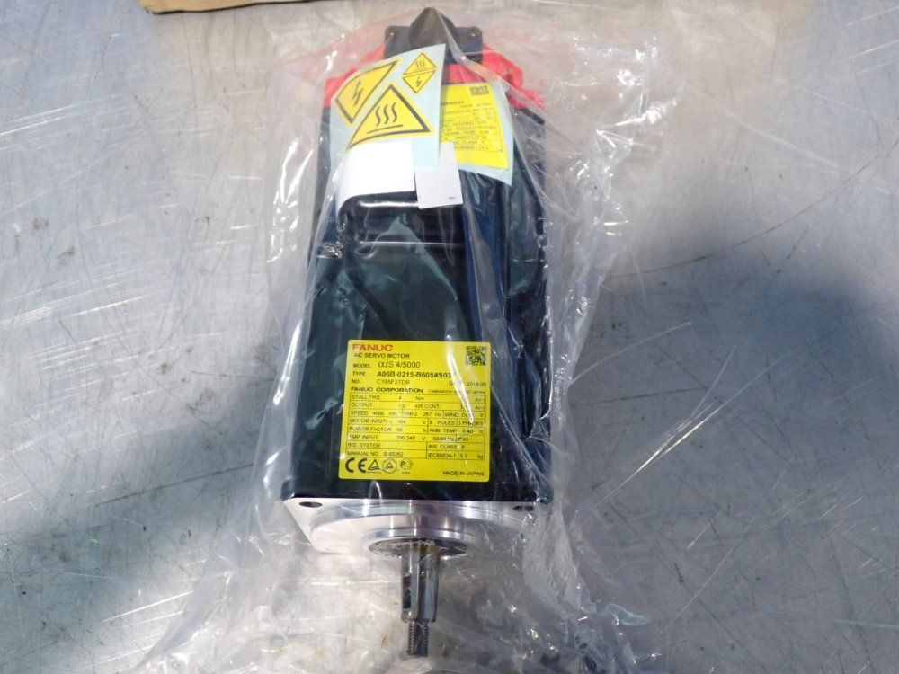 Fanuc 1.0 Kw Ais 4/5000 Ac Servo Motor - A06b-0215-b605#s037