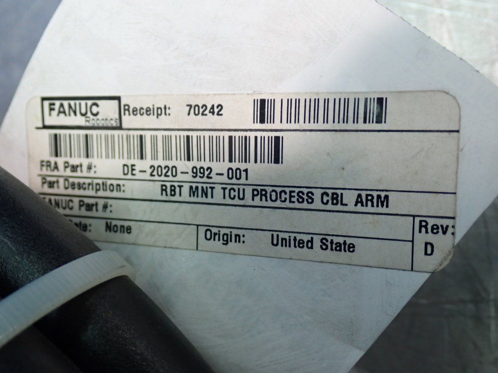 Fanuc Robot Mounted Process Cable Arm - De-2020-992-001