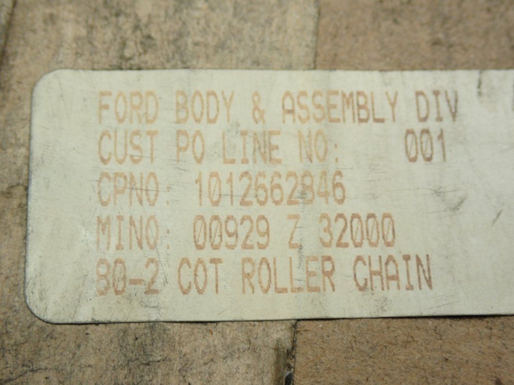 Motion Industries 80-2 Cot Roller Chain - 80-2cot