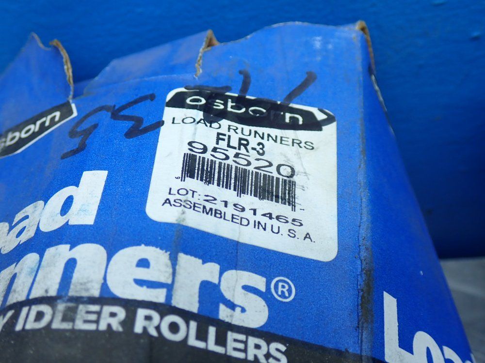 Osborn 3.0000 In Roller Dia., 2.0000 In Roller Width 4 Load Runner Flanged Cam Followers - Flr-3