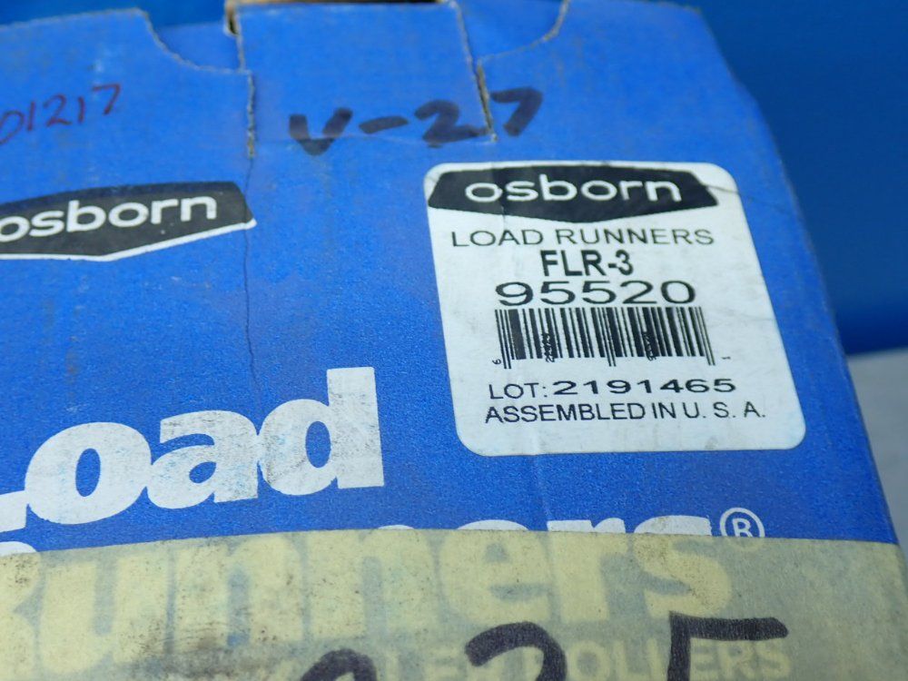 Osborn 3.0000 In Roller Dia., 2.0000 In Roller Width 4 Load Runner Flanged Cam Followers - Flr-3