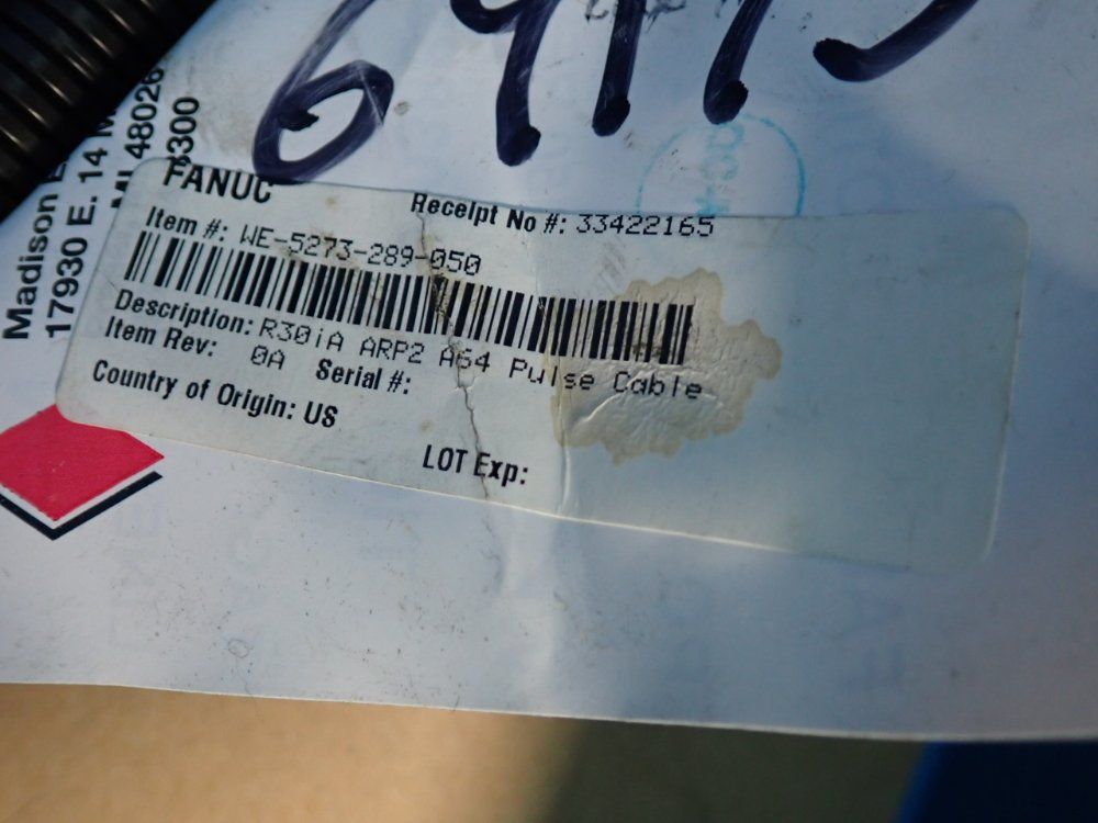 Fanuc R-30ia Arp2 A64 Pulse Cables - We-5273-289-050