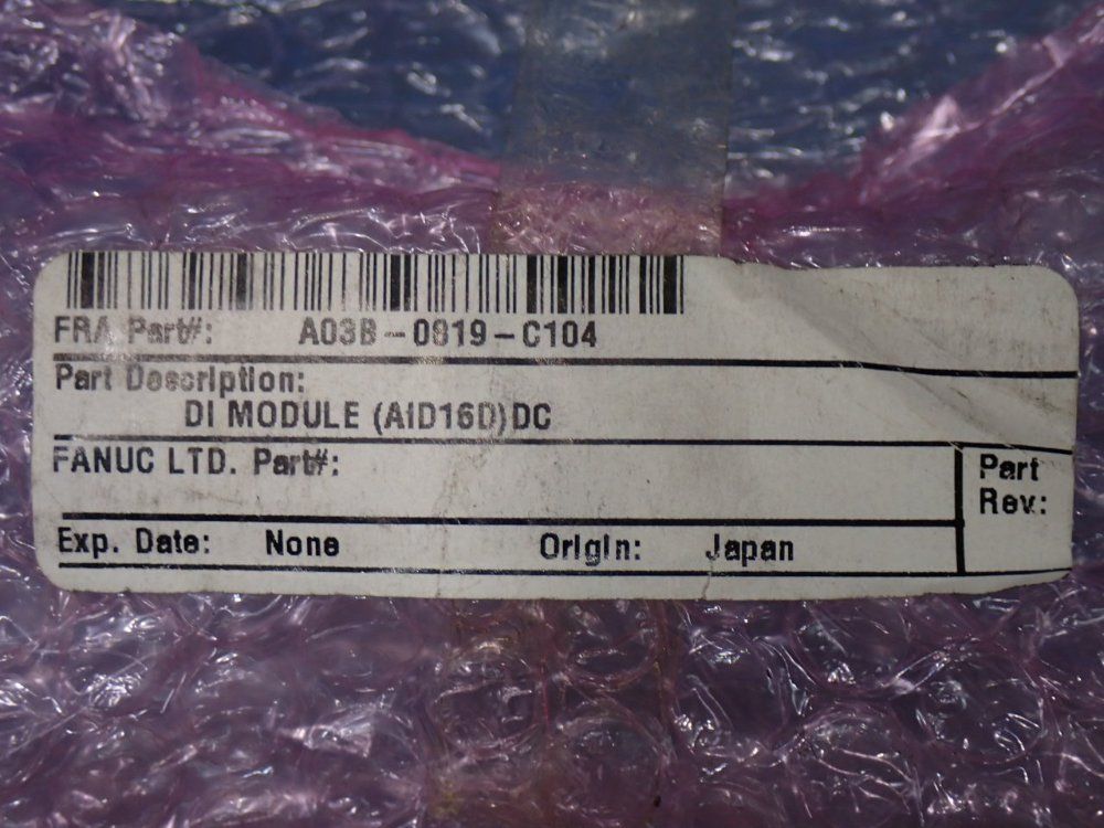Fanuc Aid16d 16pt Dc Input Module - A03b-0819-c104 | HGR*24