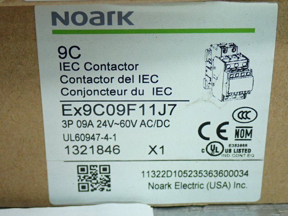 Noark Iec Contactor, 4pcs - Ex9c09f11j7