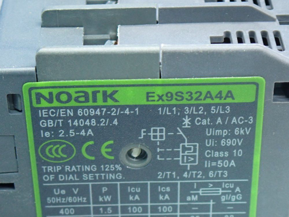Noark Manual Motor Starter - Ex9s32a4a