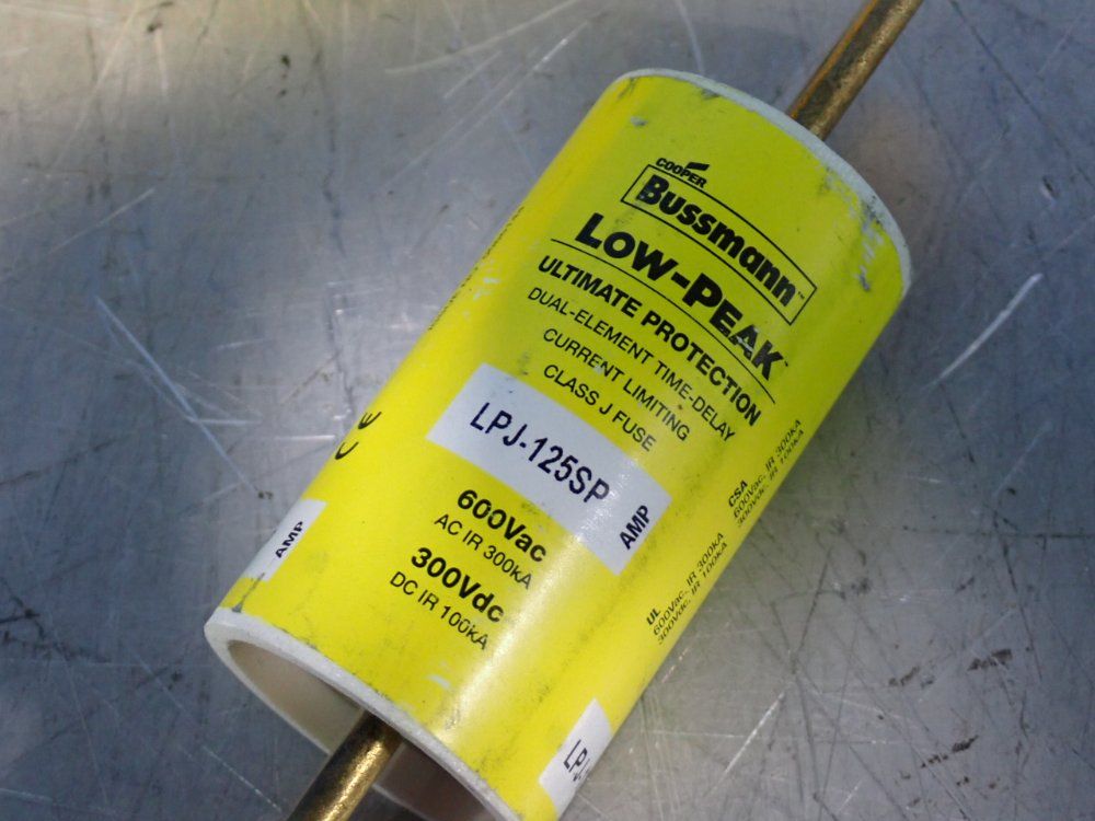 Cooper Bussmann Low Peak Class J Fuse - Lpj-125sp