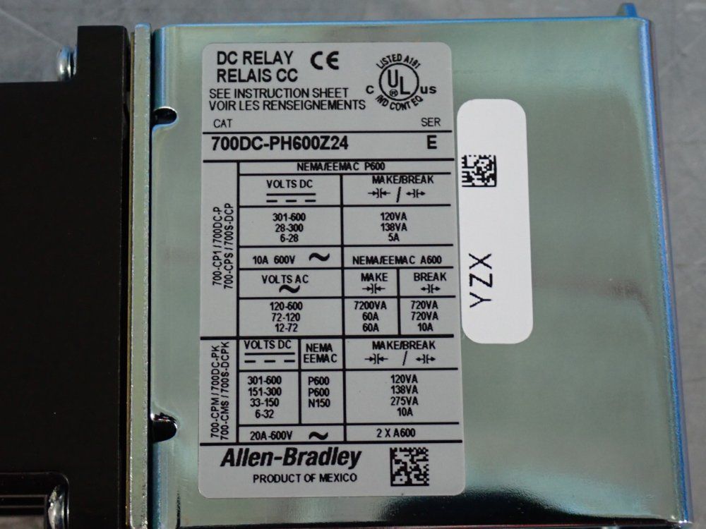 Allen Bradley Dc Relay - 700dc-ph600z24