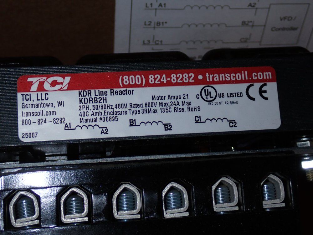 Tci 24 Amps Kdr Line Reactor - Kdrb2h