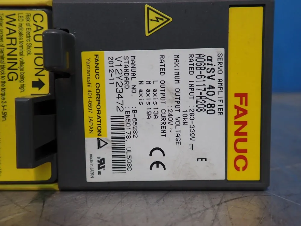 Fanuc Aisv 40/80 Servo Amplifier - A06b-6117-h208