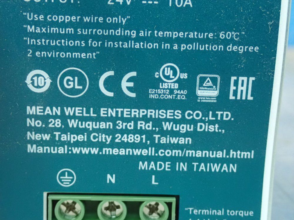 Meanwell Power Supply - Sdr-240-24