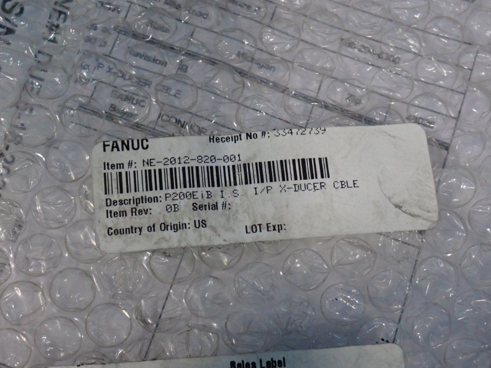 Fanuc P200 I.s. I/p X-ducer Cable - Ne-2012-820-001