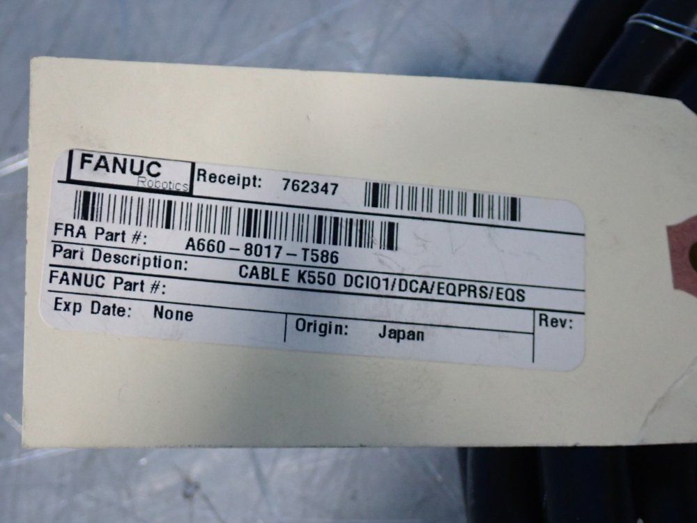 Fanuc Cable K550 Dc101/dca/eqprs/eqs - A660-8017-t586