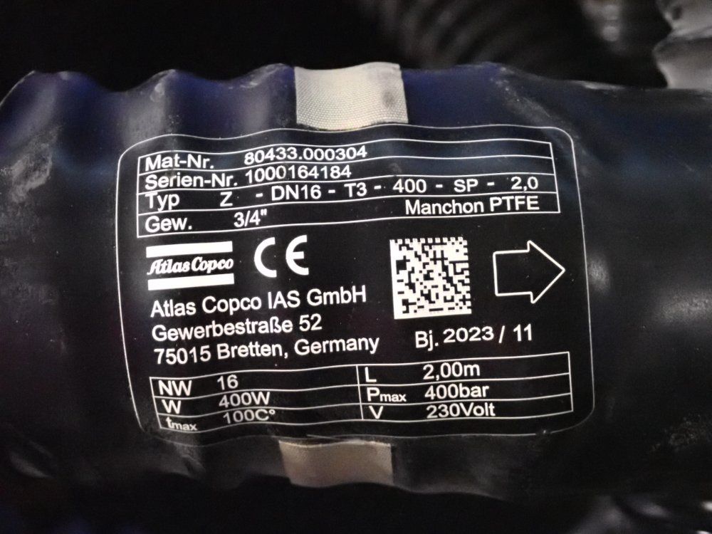 Atlas Copco Heating Hose - 80433.000304