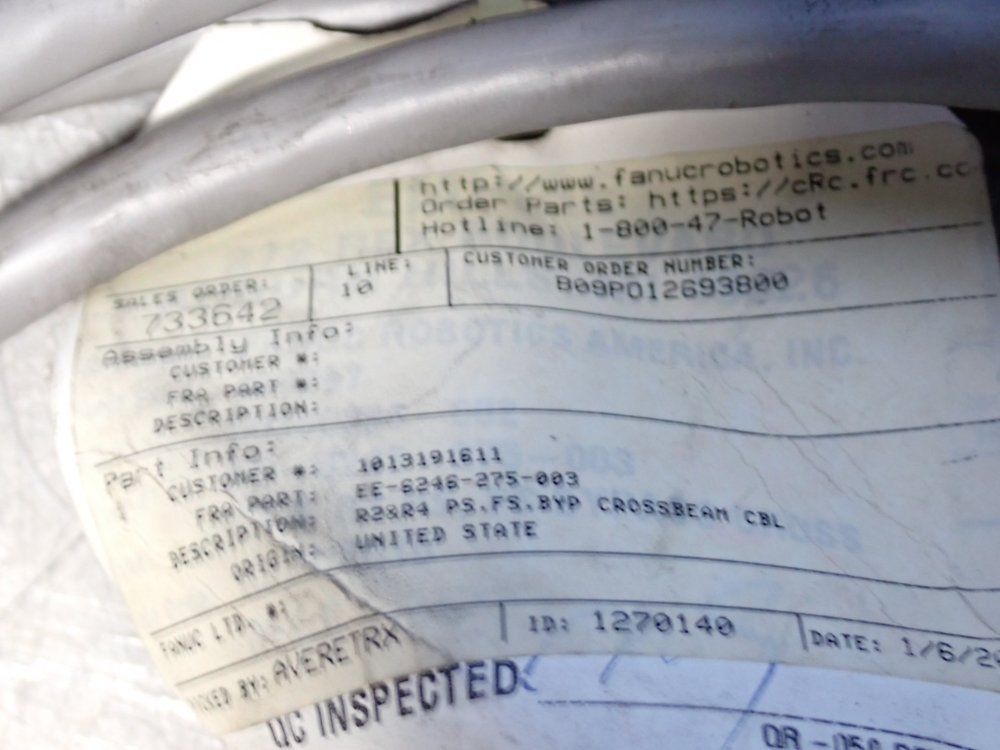 Fanuc R28 P.s. F.s.byp Crossbeam Cable - Ee-6246-275-003
