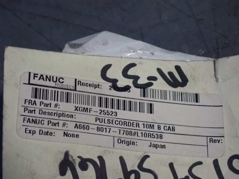 Fanuc Pulsecoder 10m B Cable - A660-8017-t708#l10