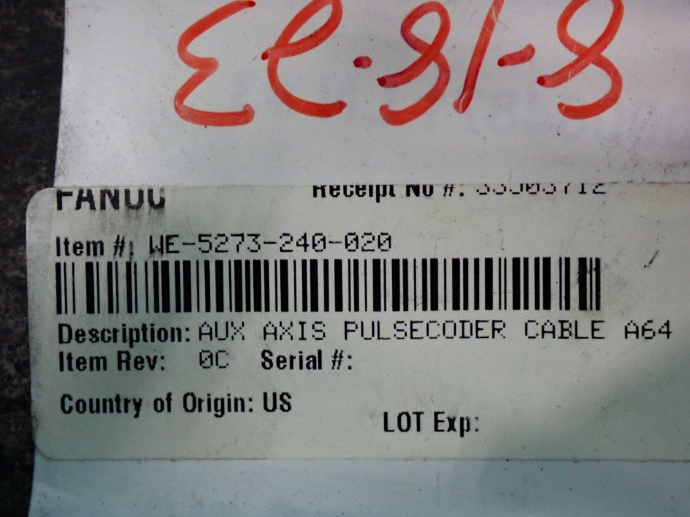 Fanuc Aux Axis Pulsecoder Cable A64 - We-5273-240-020