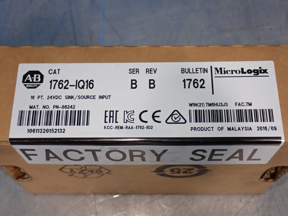 Allen-bradley 16pt Sink.source Input Module - 1762-iq16