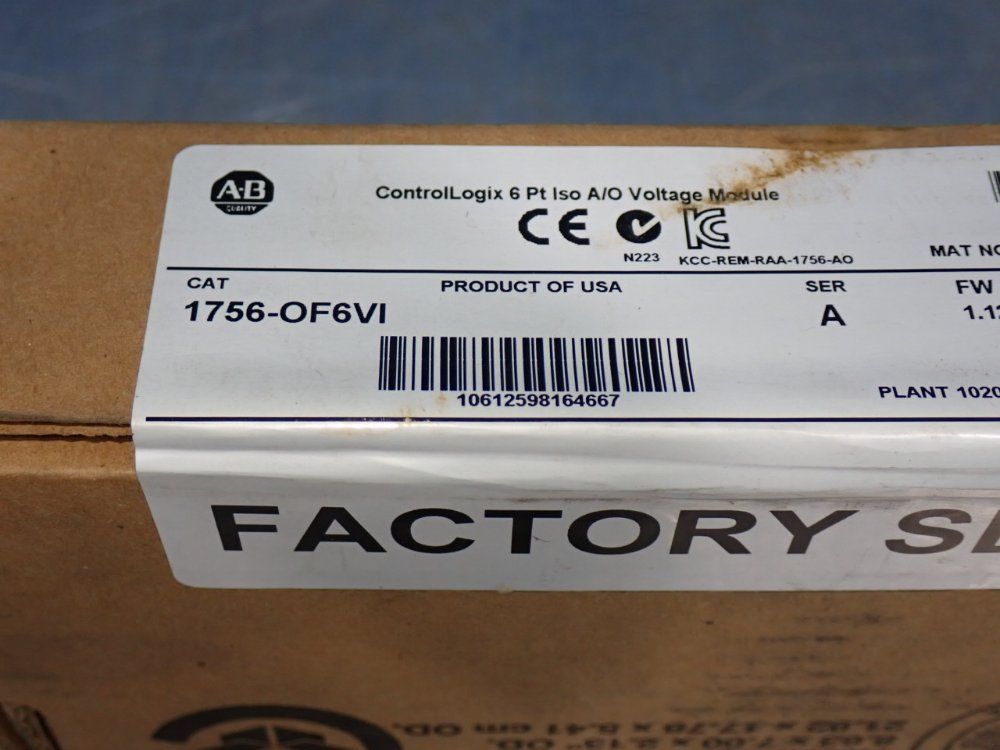 Allen-bradley Controllogix 6-point A/o Voltage Module - 1756-of6vi