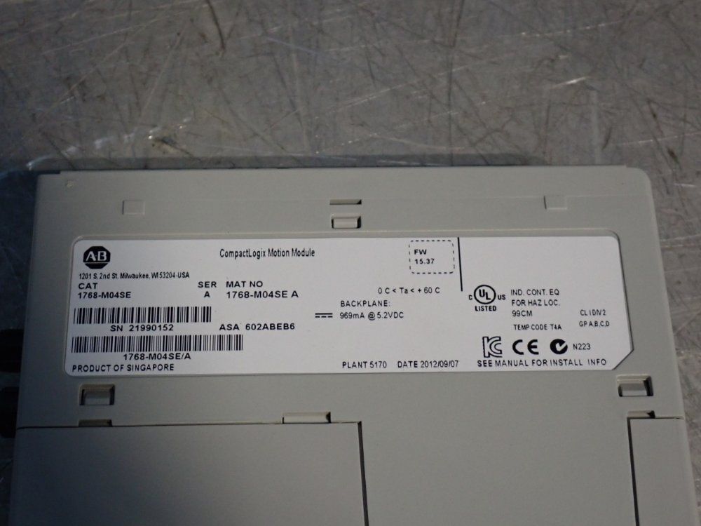 Allen Bradley Compact Logix Motion Module - 1768-m04se