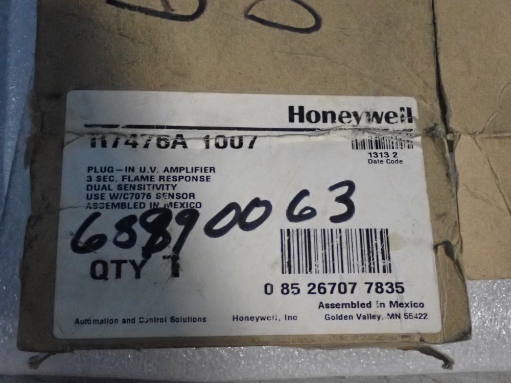 Honeywell Dynamic Self Check Amplifier - R7476a 1007