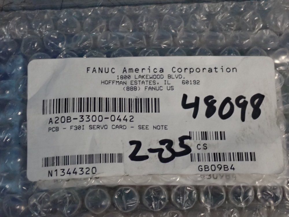 Fanuc Pcb-7301 Servo Card - A20b-330-0442
