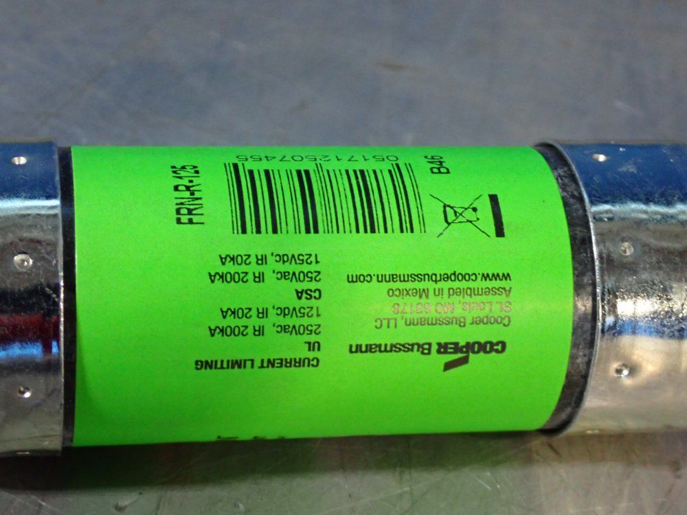 Cooper Bussmann Time Delay Fuse - Frn-r-125