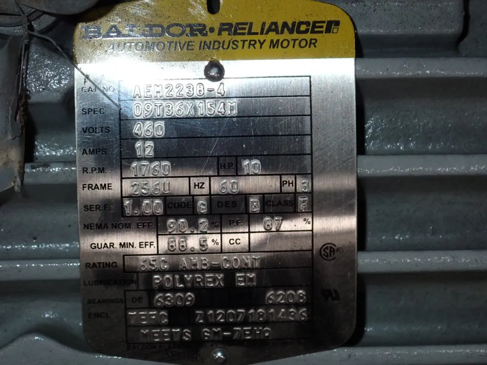 Baldor 10 Hp Motor - Aem2238-4