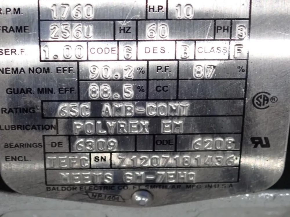 Baldor 10 Hp Motor - Aem2238-4