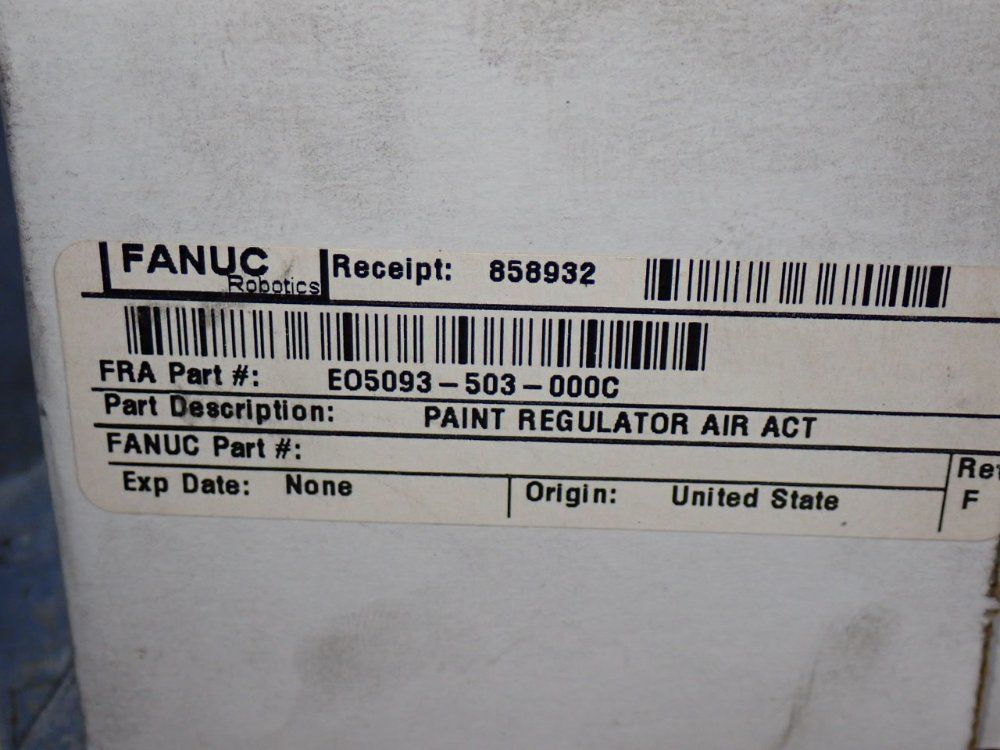 Fanuc Paint Regulator Air Actuator - Eo5093-503-000c
