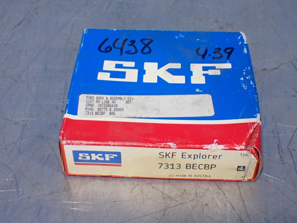 Skf 65x140x33mm Angular Contact Bearing - 7313 Becbp