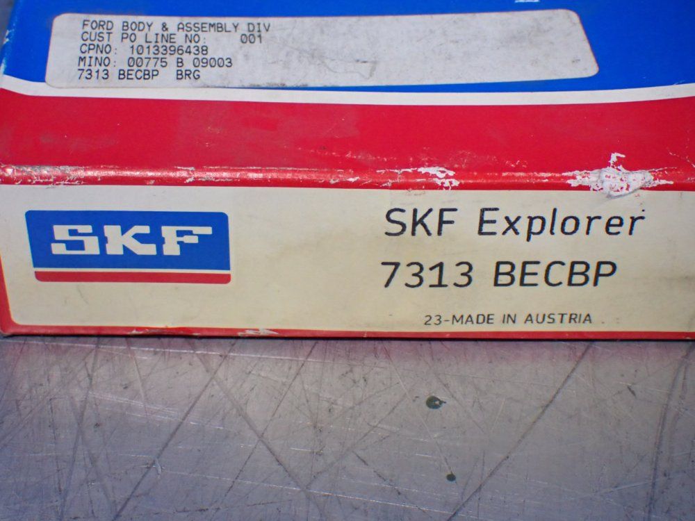 Skf 65x140x33mm Angular Contact Bearing - 7313 Becbp