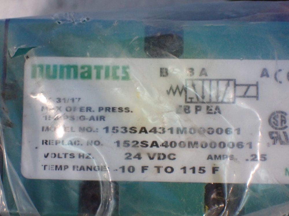 Numatics Pneumatic Solenoid Valve - 153sa431m000061