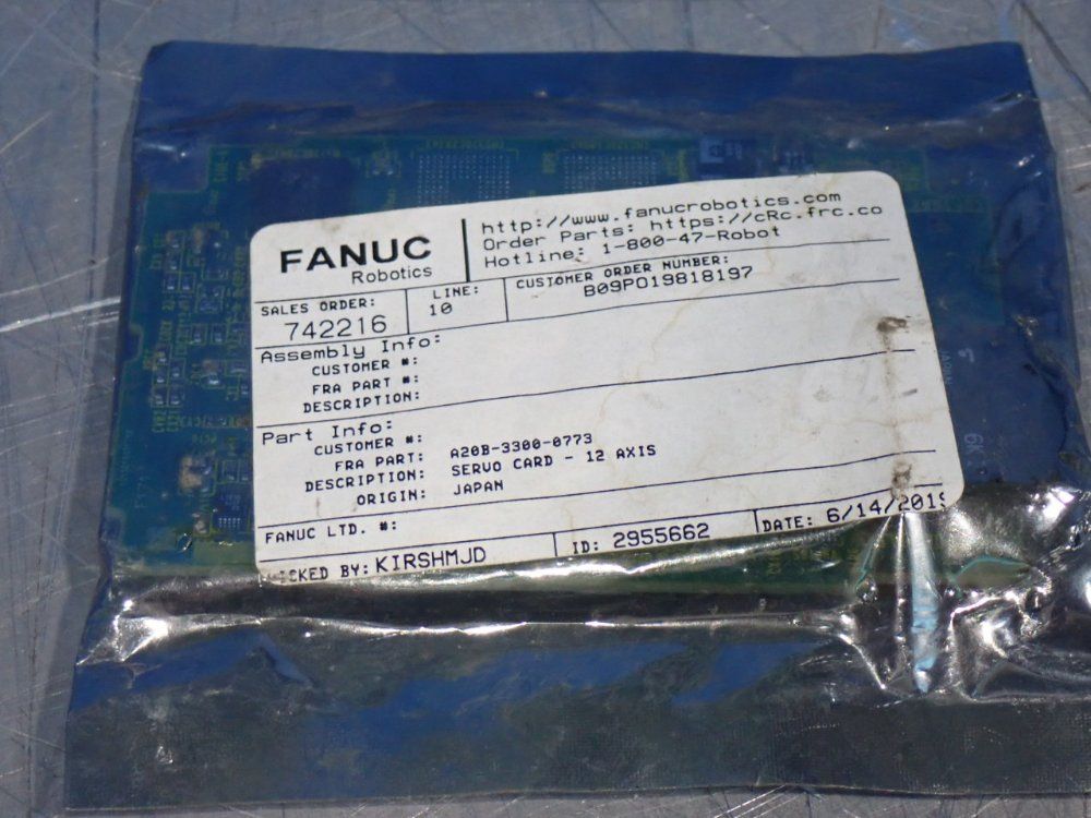 Fanuc 12-axis Servo Card Pcb - A20b-3300-0773