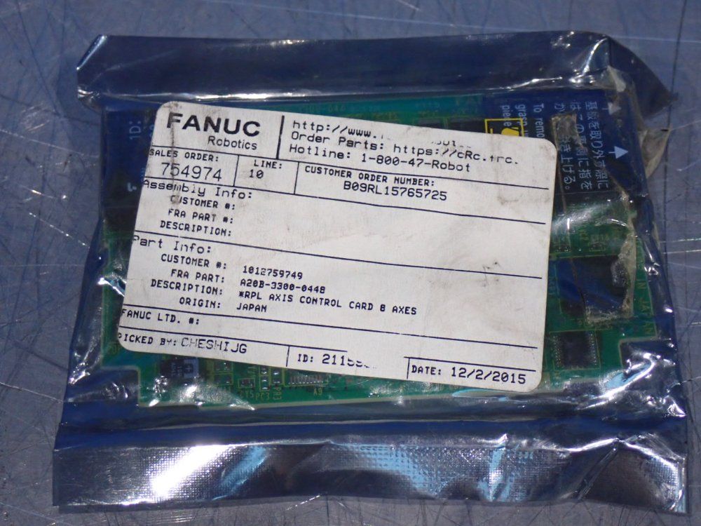 Fanuc 8-axis Control Card Pcb - A20b-3300-0448