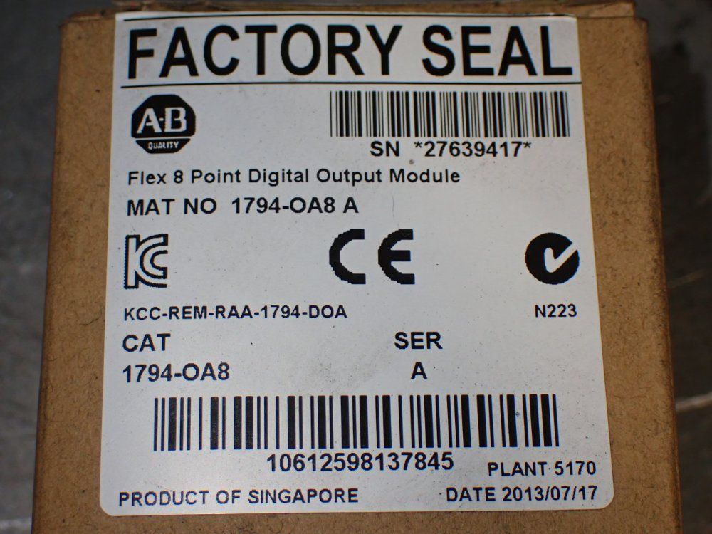 Allen-bradley Flex I/o 8 Point Digital Output Module - 1894-oa8