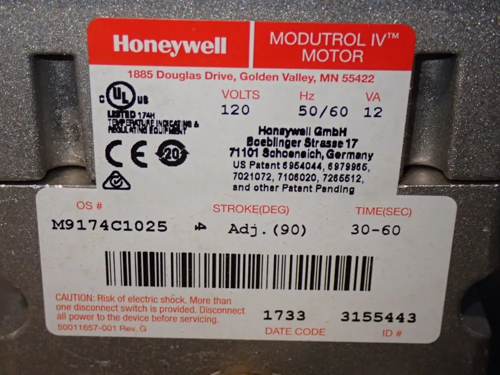 Honeywell Modutrol Iv Motor - M9174c1025