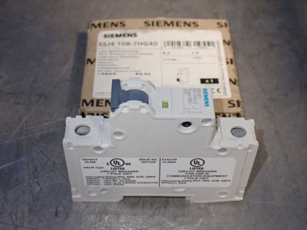 Siemens Miniature Circuit Breaker - 5sj4 108-7hg40