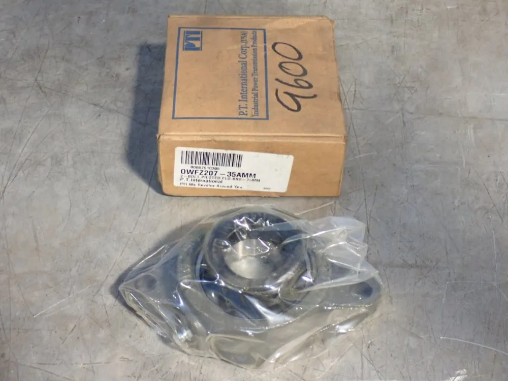 Pti 35mm Normal Duty Flange Mount Ball Bearing - 0wfz207-35amm
