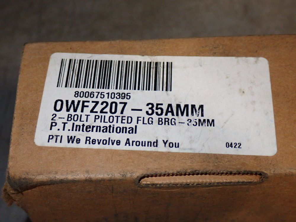 Pti 35mm Normal Duty Flange Mount Ball Bearing - 0wfz207-35amm