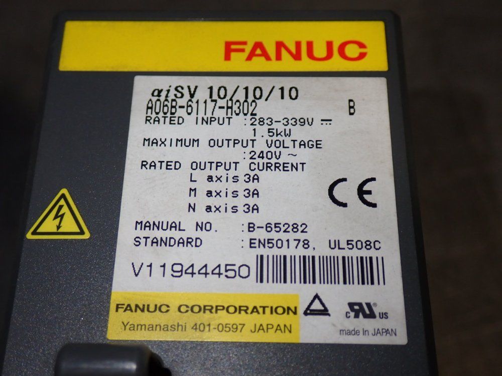 Fanuc Servo Amplifier Module - A06b-6117-h302