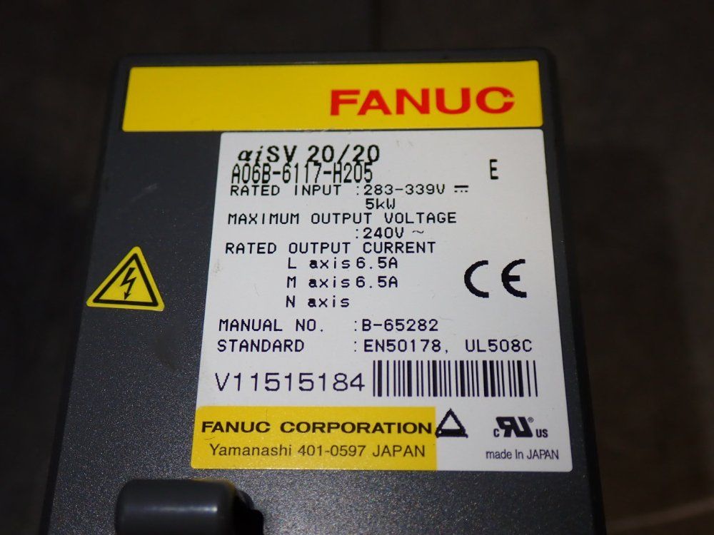 Fanuc Servo Amplifier Module - A06b-6117-h205