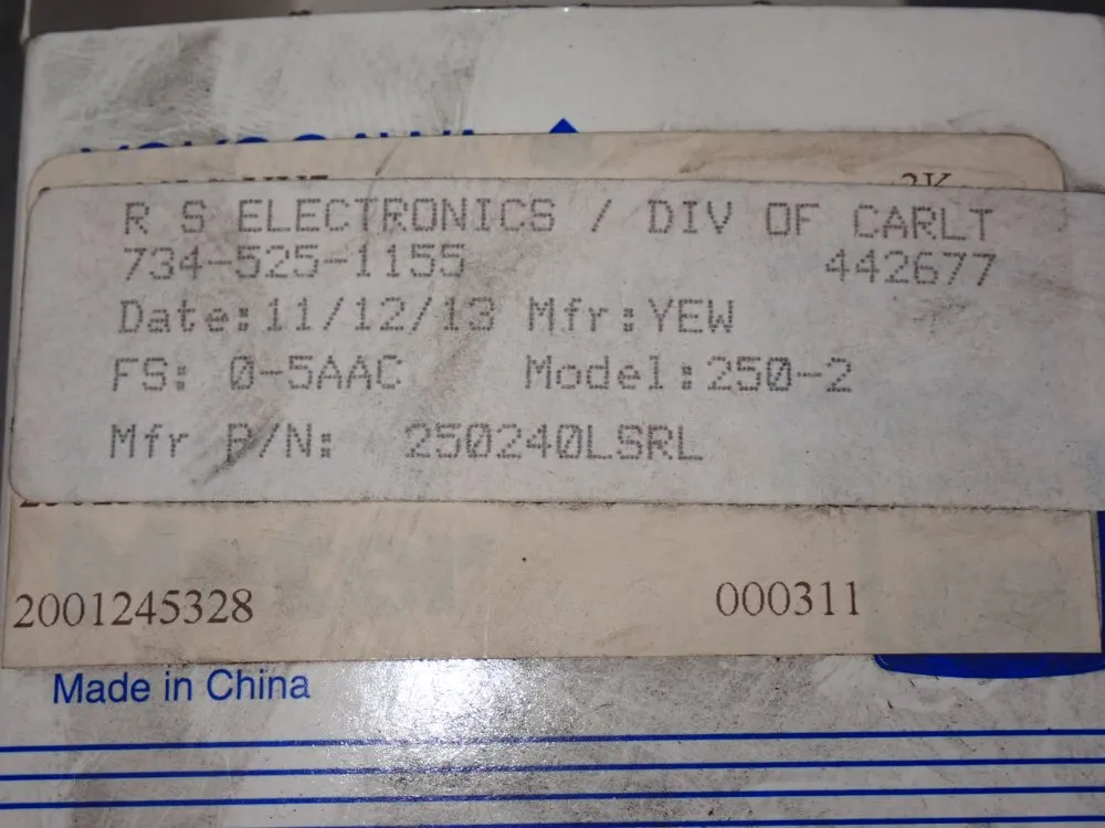 Yokogawa Panel Meter - 250240lsrl