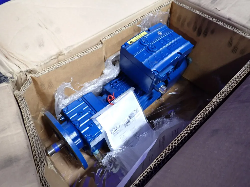 Sew-eurodrive 1 Hp Gear Drive - Rf37 Drn80m4/be1hr/mm07
