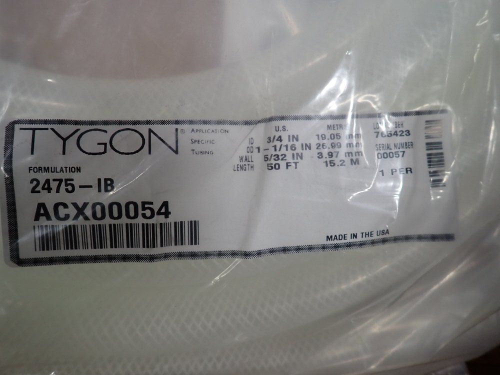 Tygon High Purity Pressure Tubing - Acx00054