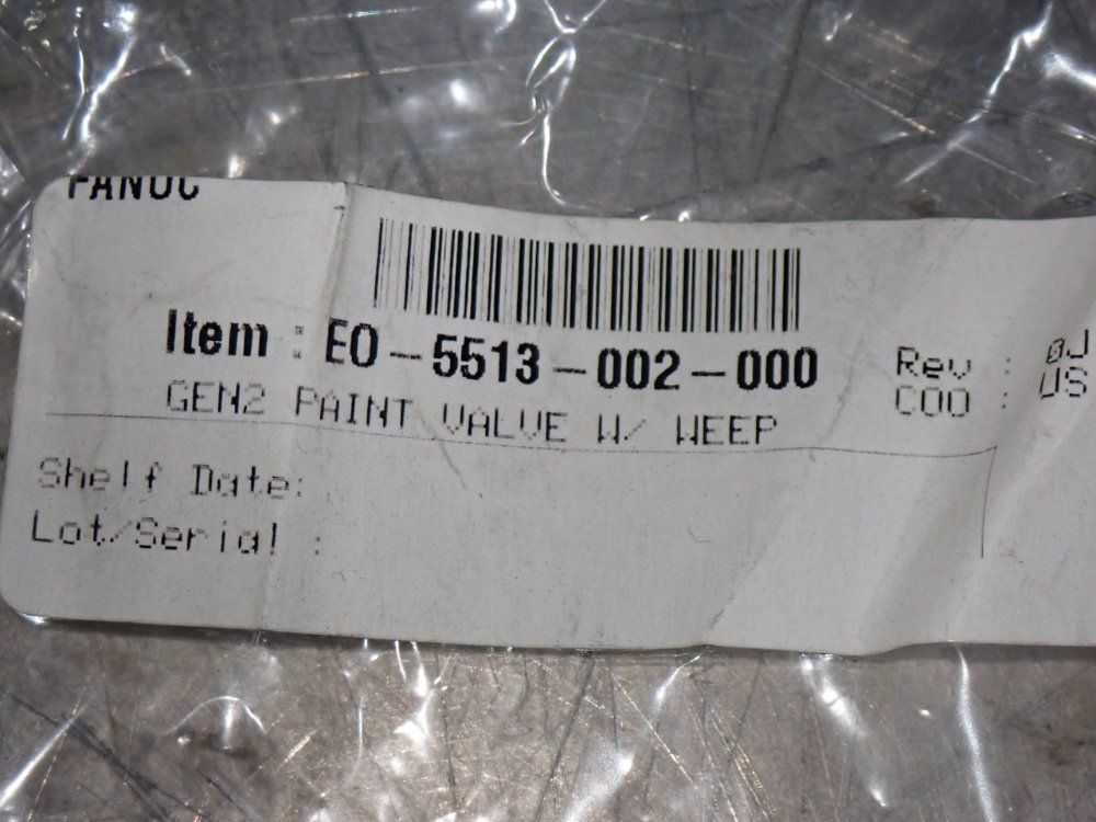 Fanuc Microvalve Robot Paint Valves - Eo-5513-002-000