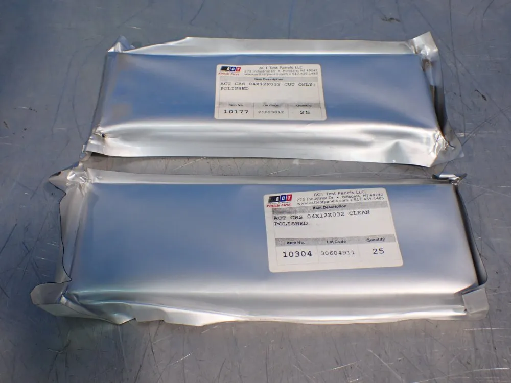 Act Polished Test Panels - 04x12x032