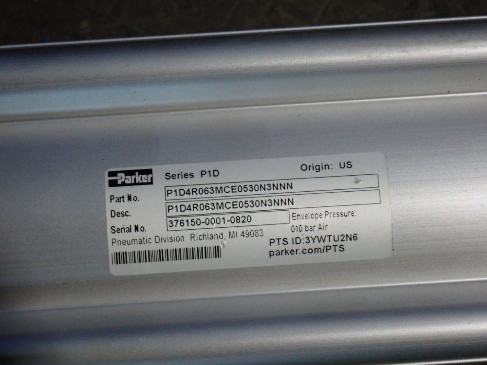 Parker Pneumatic Cylinder - P1d4r063mce0530n.3nnn