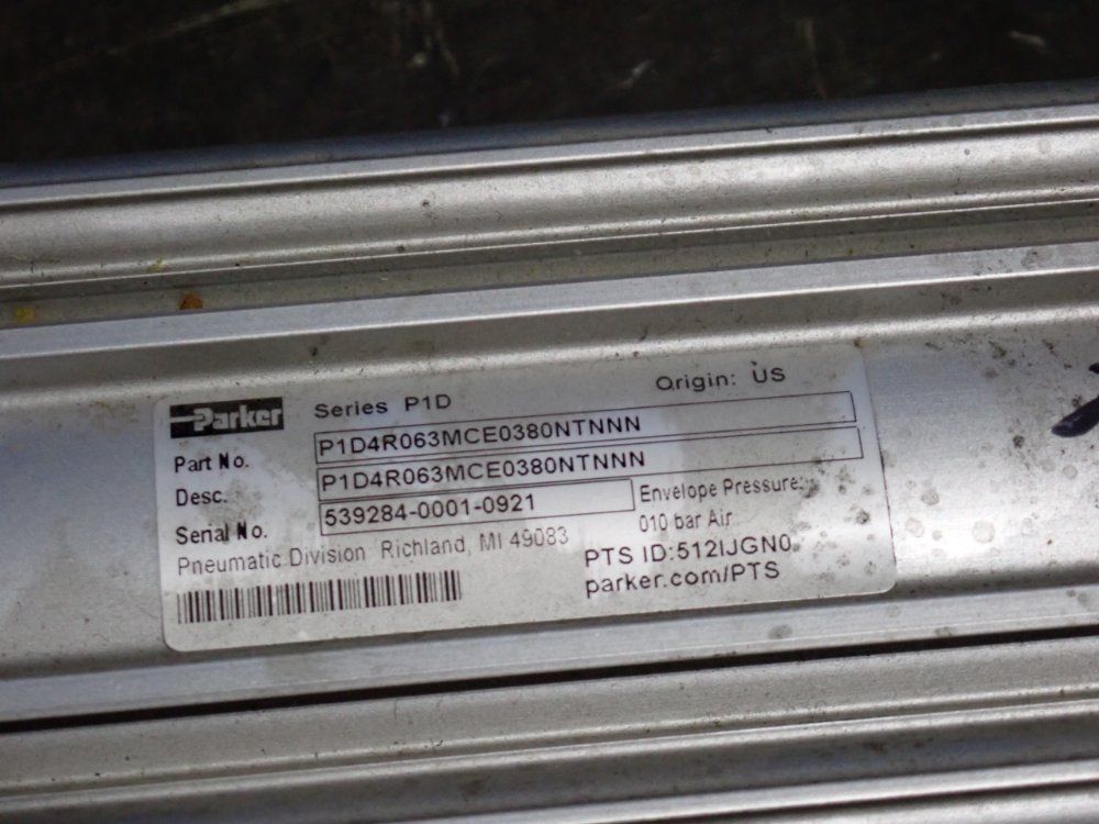 Parker Pneumatic Cylinder - P1d4r063mce0380ntnnnn