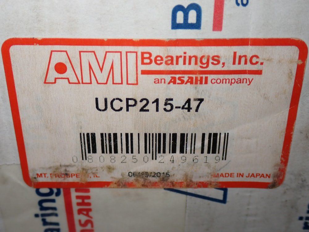 Ami Bearings 2-bolt Base, 2-15/16 In Bore Pillow Block Ball Bearing Unit - Ucp215-47